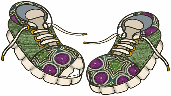 crazy shoes cliparts