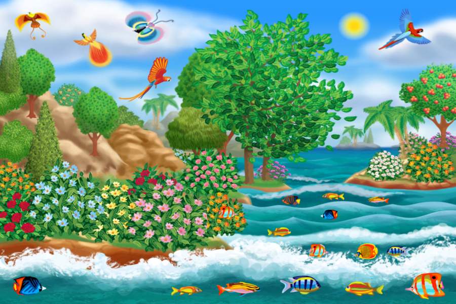 Solve Creation of the World jigsaw puzzle online with 165 pieces