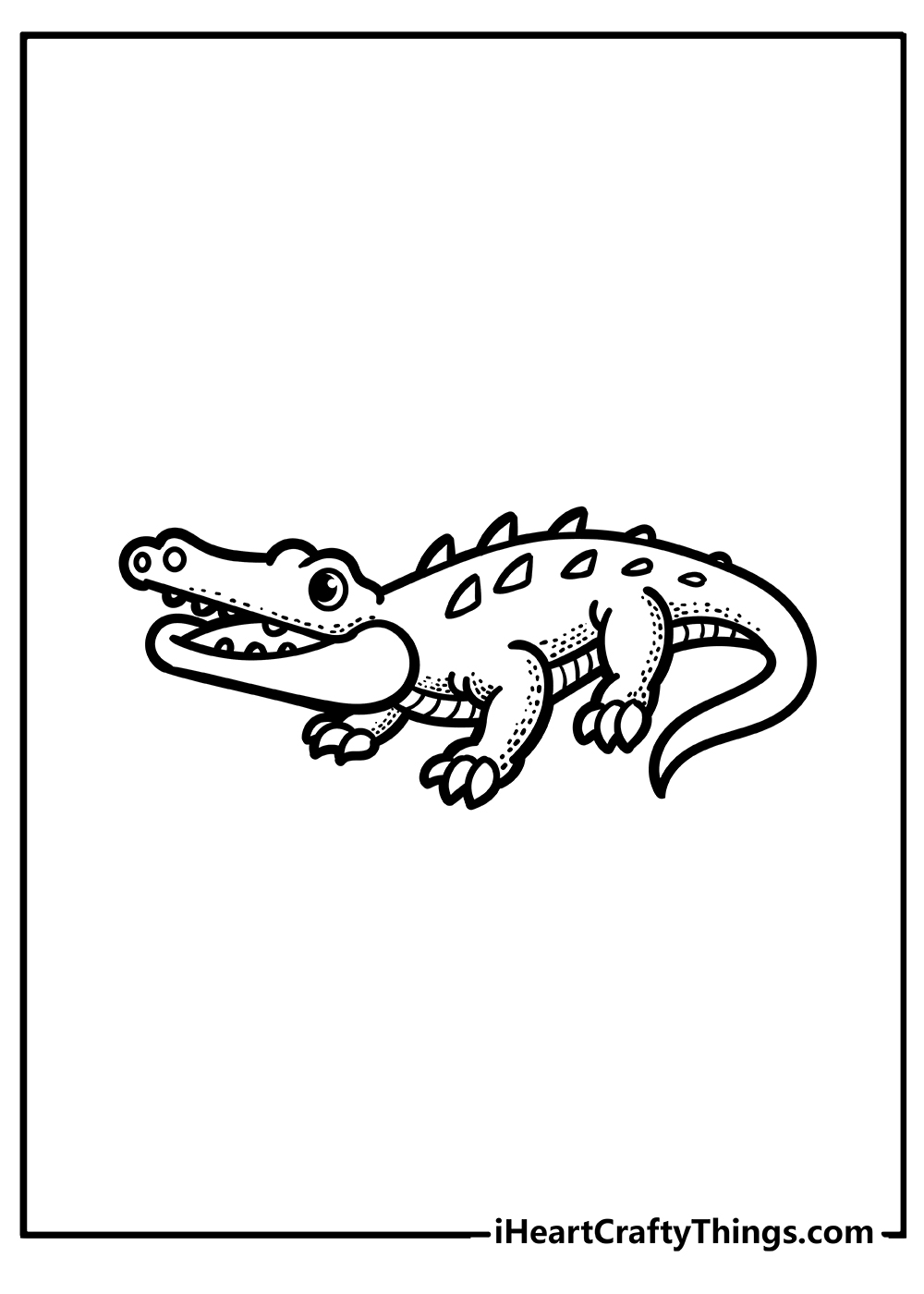 crocodile coloring pages to print