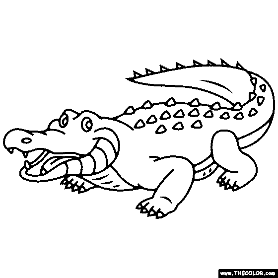crocodile pictures to color