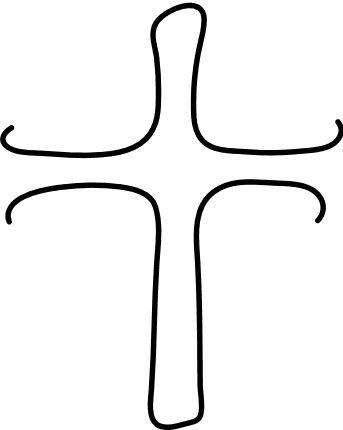 Christian Cross outline Free SVG File for Members - Clipart Image ...