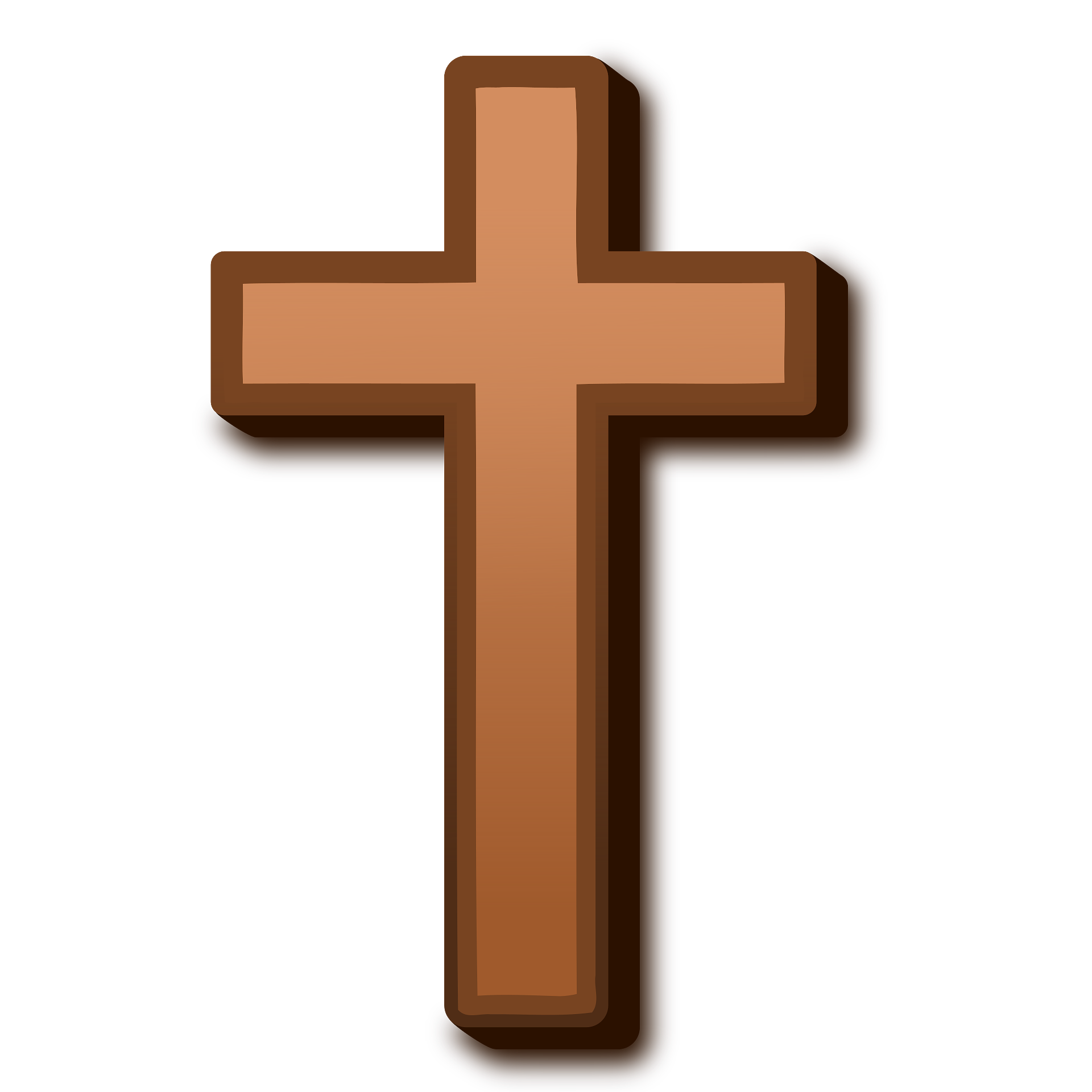 Brown cross - Free vector clipart images on clipart library.com