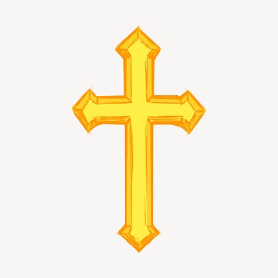 Christian cross clipart, religious illustration | Free Vector ...