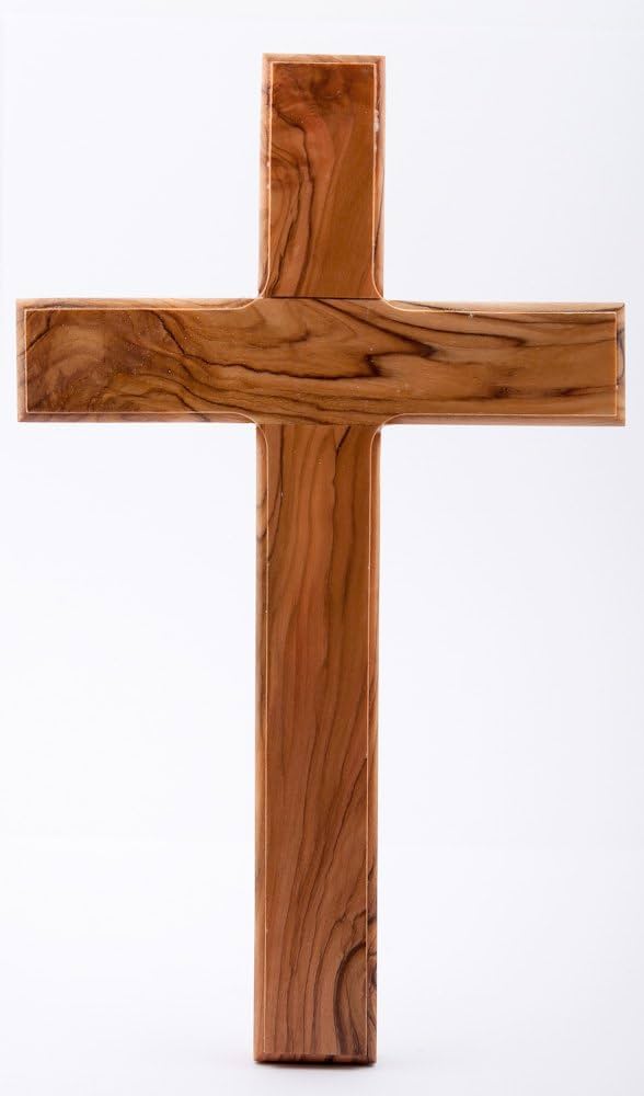 Wooden Cross. Plain wood cross. Holy Land wood cross. : Amazon.de
