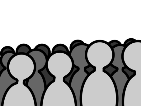 crowd of people clipart