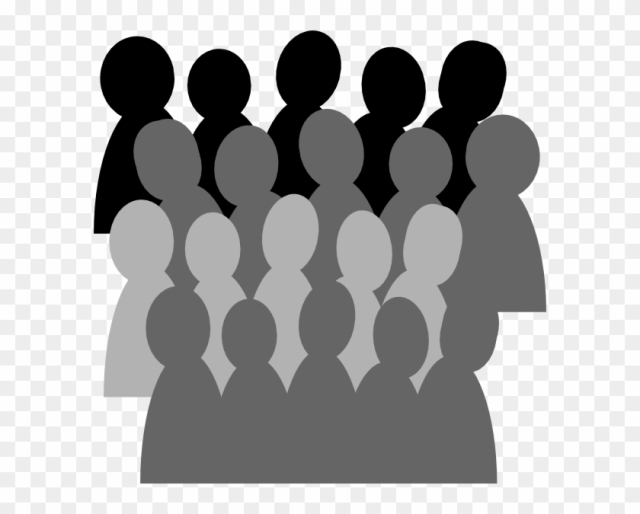 crowd of people clipart