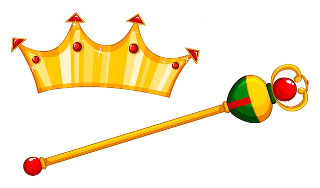 crown and scepter clipart