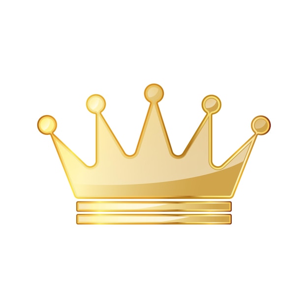 Premium Vector | Golden crown icon. Vector illustration. Golden ...
