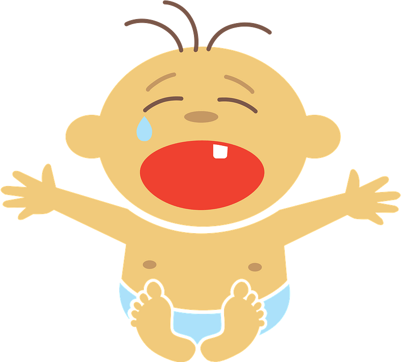 crying baby clipart