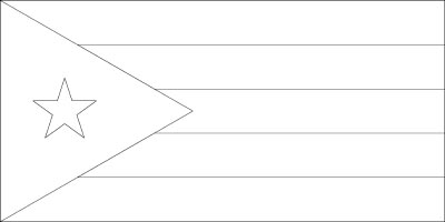 cuban flag coloring page