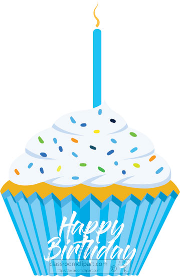 cupcake candle cliparts