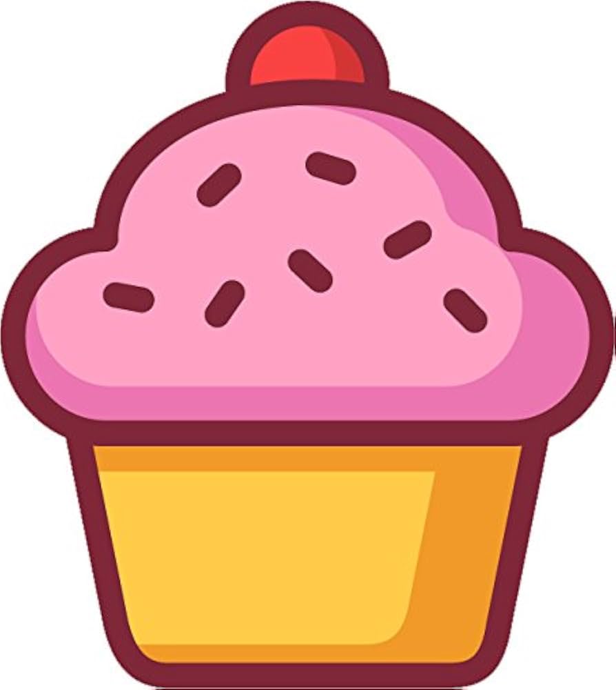 Yummy Delicious Food Profession Item Cartoon Vinyl Sticker (4 ...
