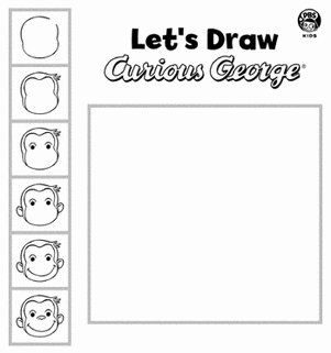 Draw Curious George | Worksheet | Education.com