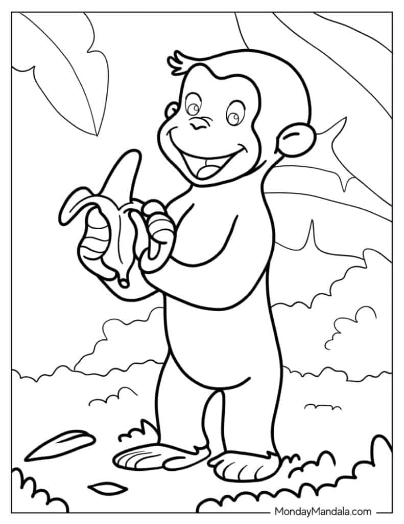 18 Curious George Coloring Pages (Free PDF Printables)