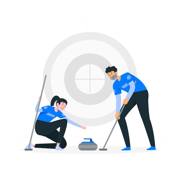 curling clipart