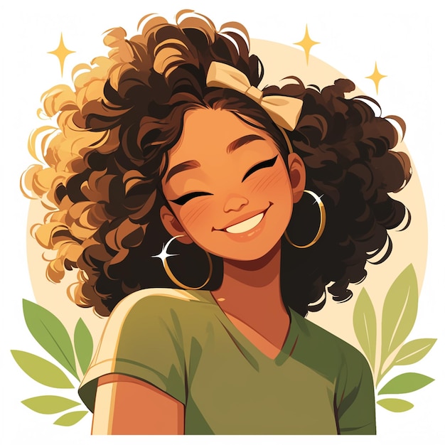 curly hair cliparts 2024