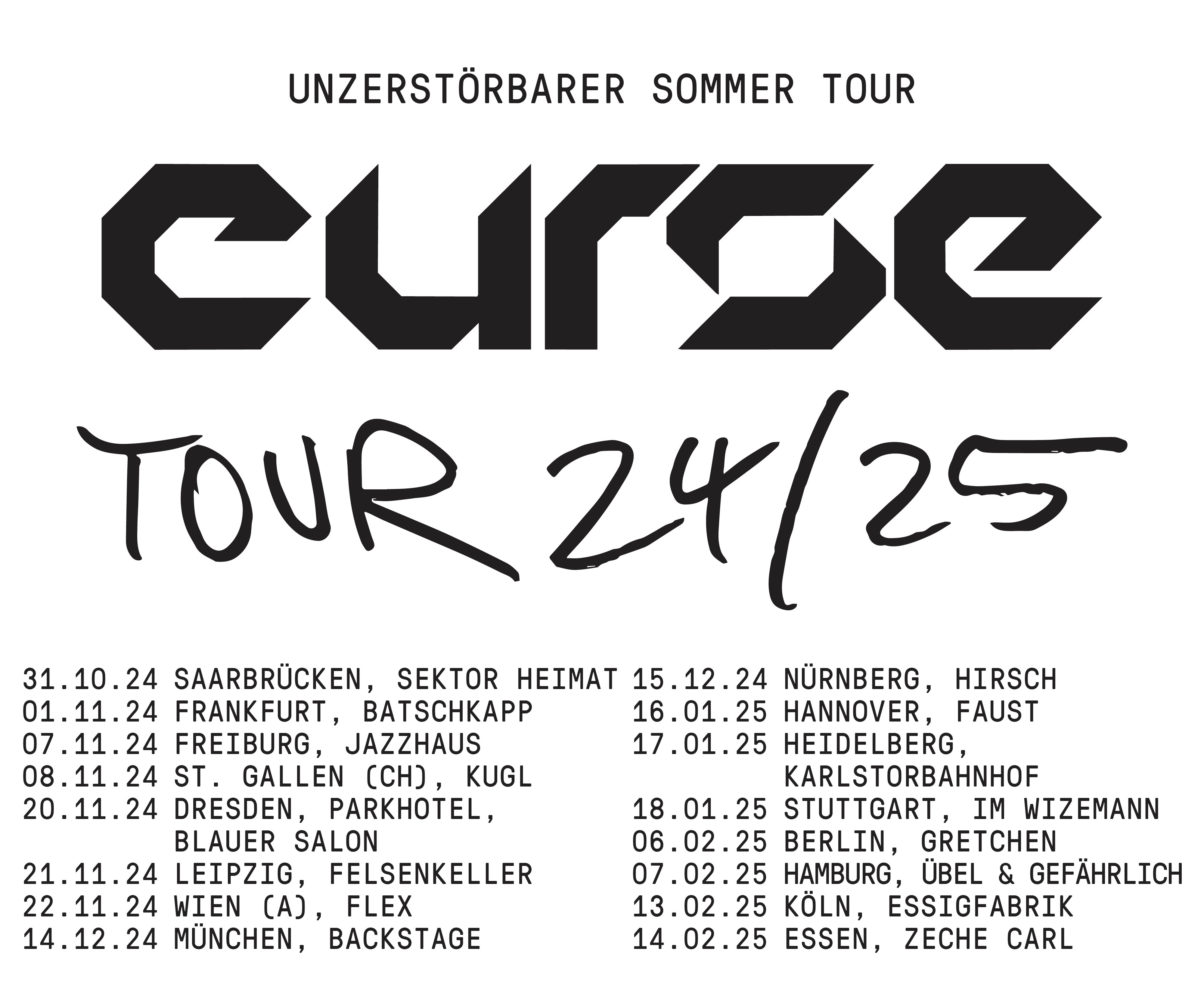 CURSE | Unzerstörbarer Sommer - Tour 2024/25 am 06.02.2025 in ...
