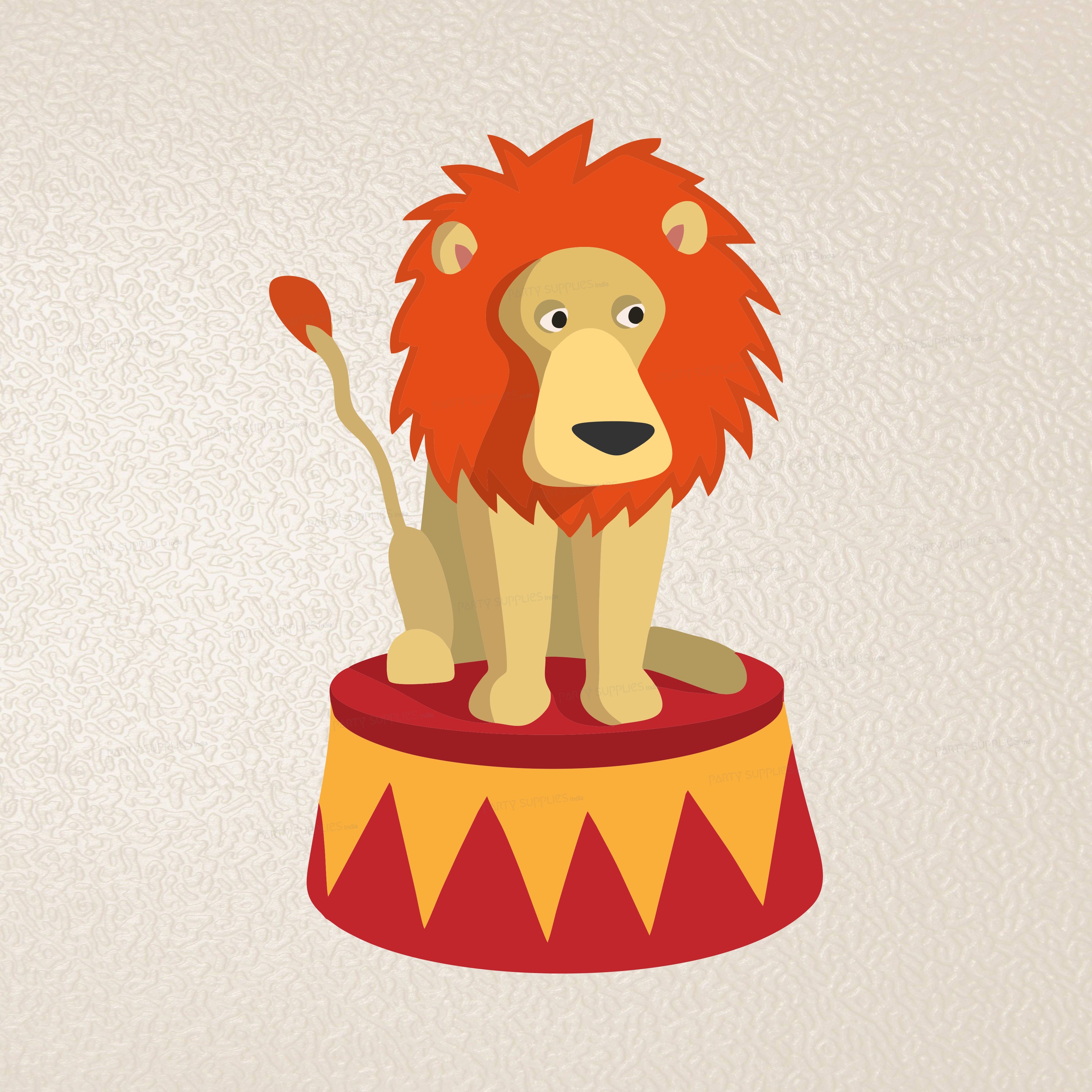 cut out circus lion templates