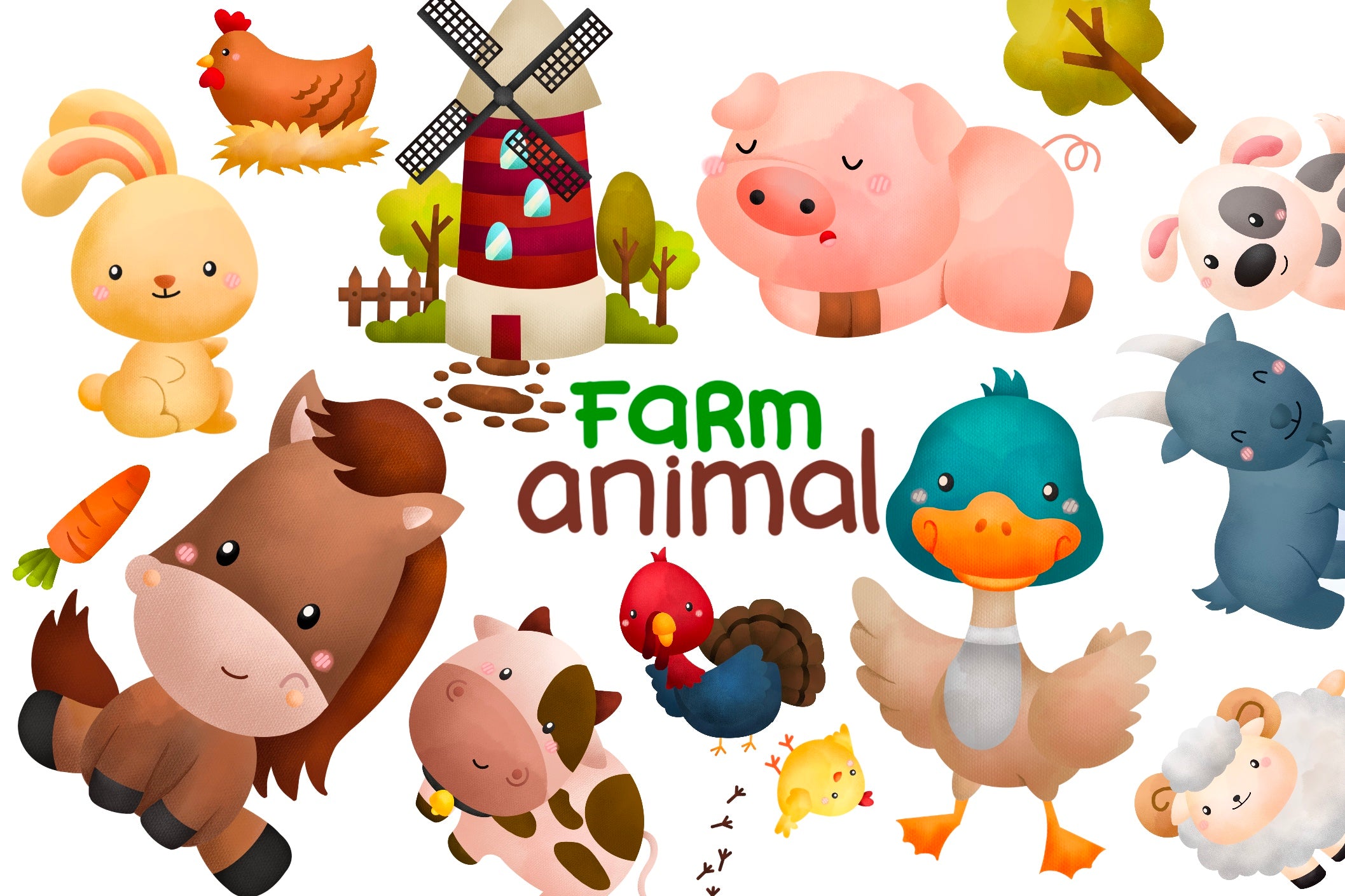 cute animal clipart