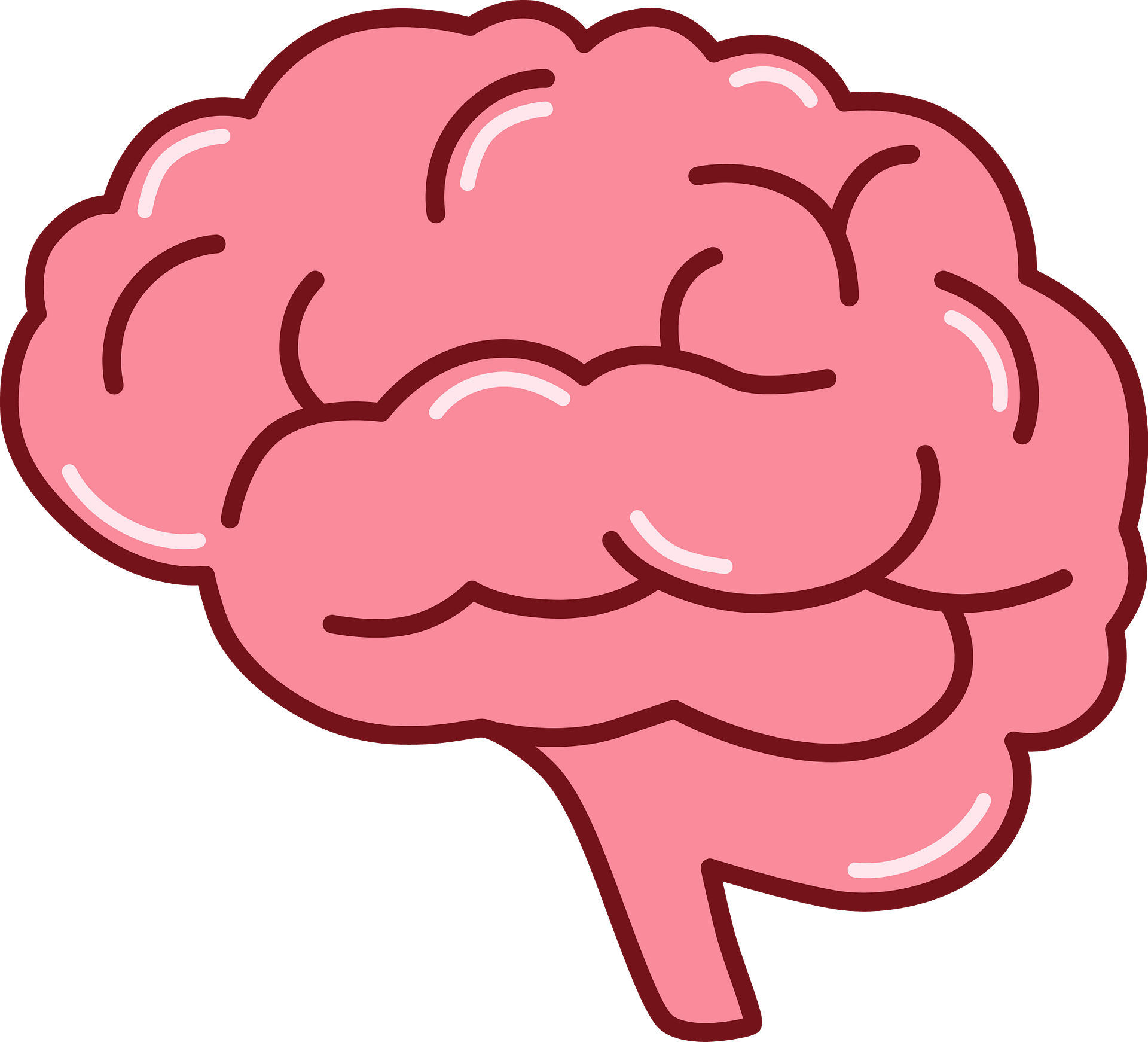cute brain cliparts 2024