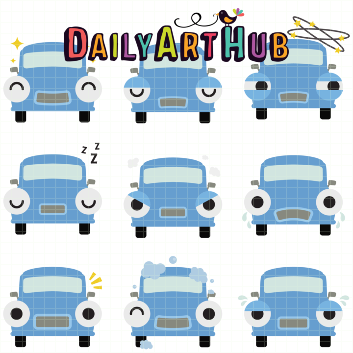 cute car cliparts 2024
