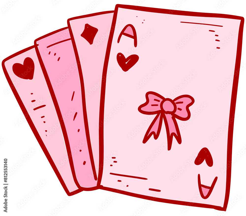 Poster, Wandbilder Pink card coquette png clipart, cute, coquette , bows  clipart, crafts Bows Coque, 40x35 cm