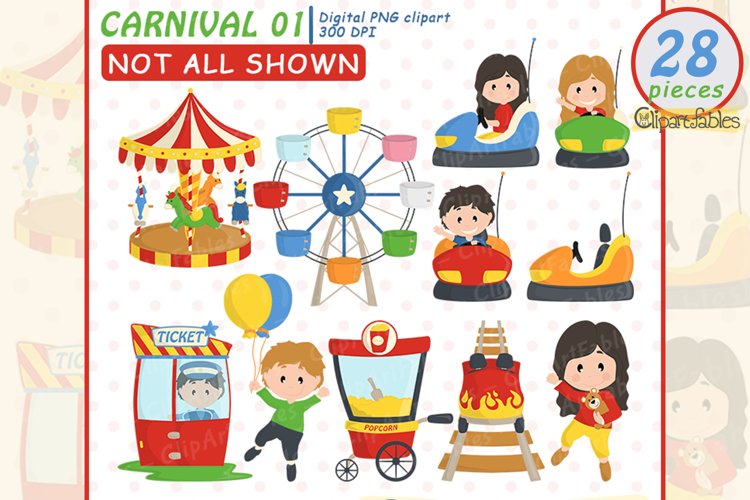 cute carnival cliparts
