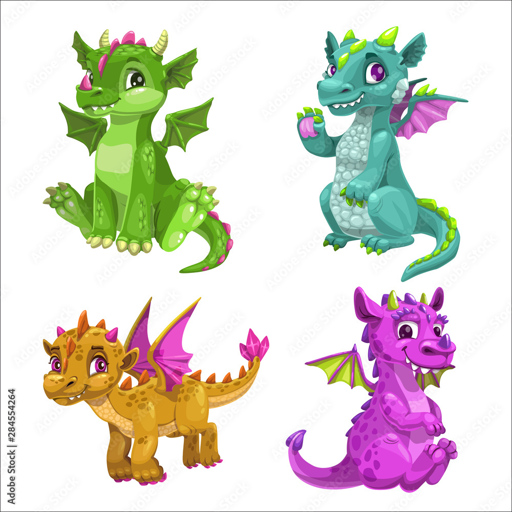 cute cartoon dragons
