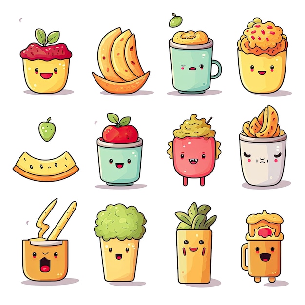 cute cartoon food pictures