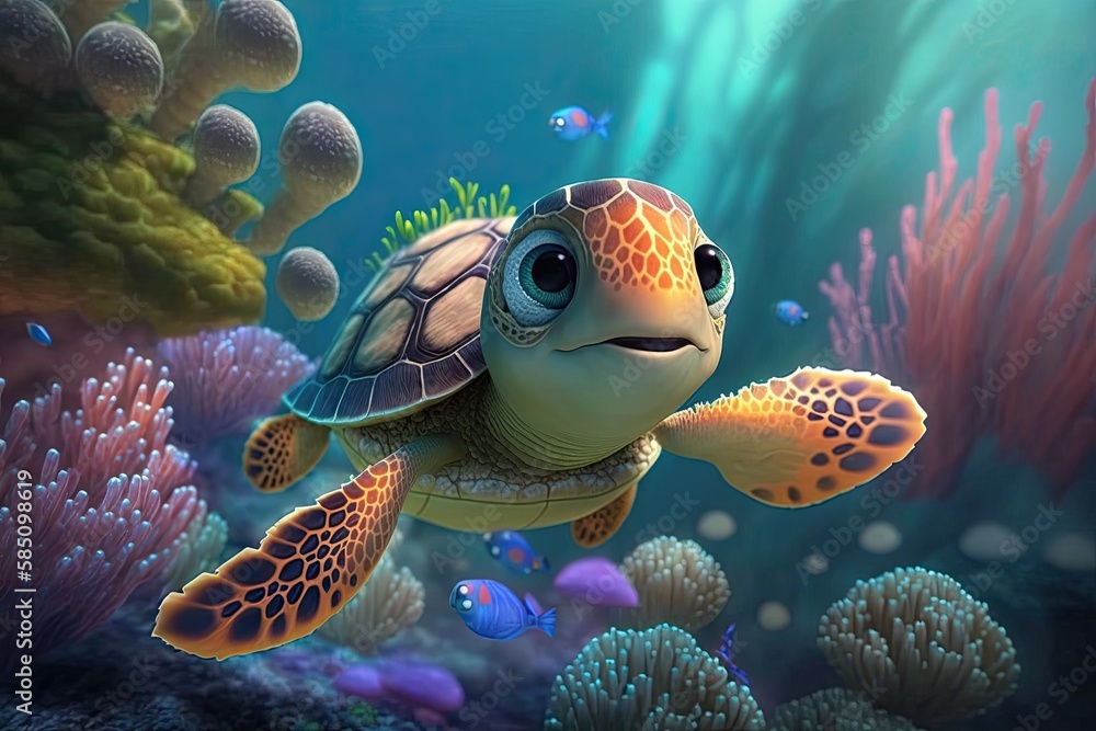 cute cartoon turtle pictures