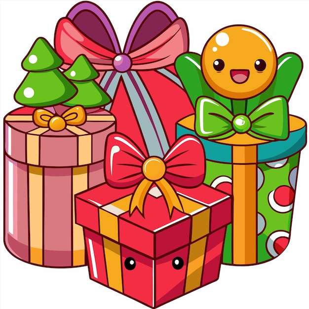 cute christmas present clipart