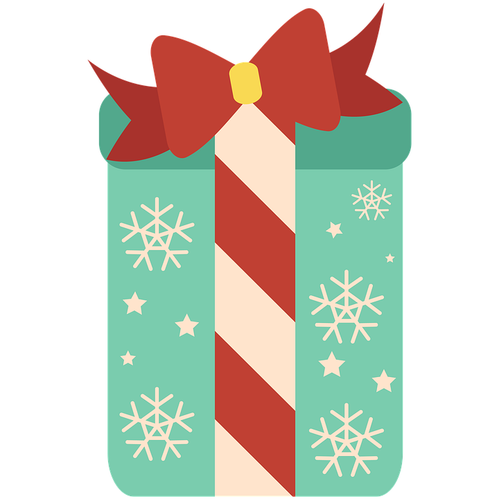 cute christmas present clipart