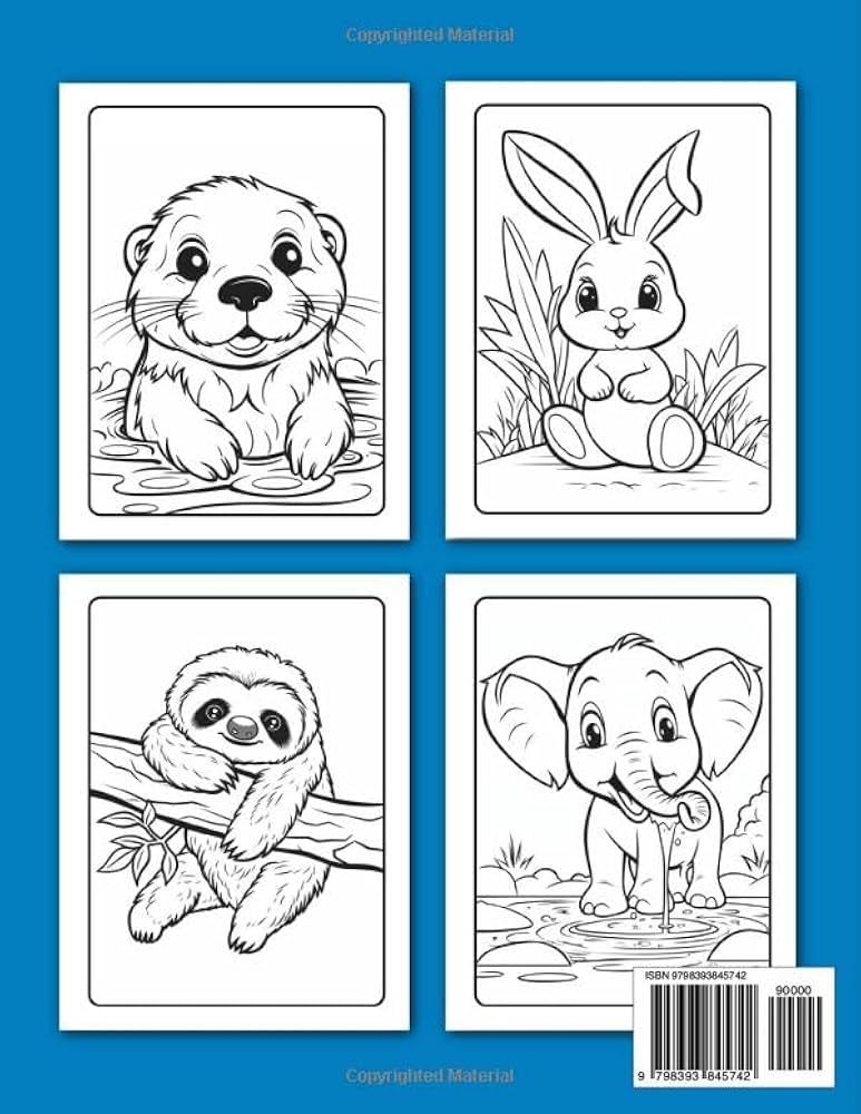 cute coloring pages of animals