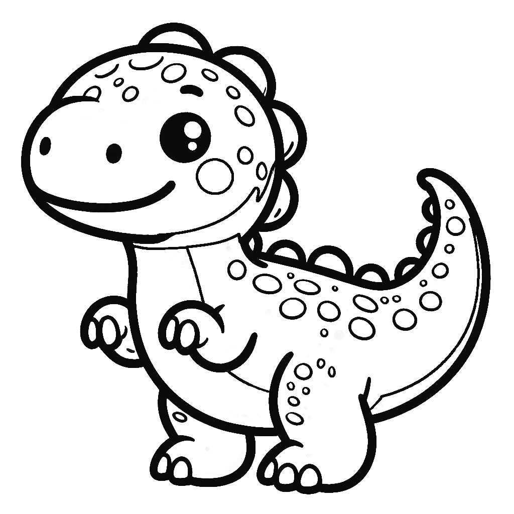 cute dinosaur coloring pages