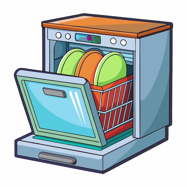 cute dishwasher cliparts