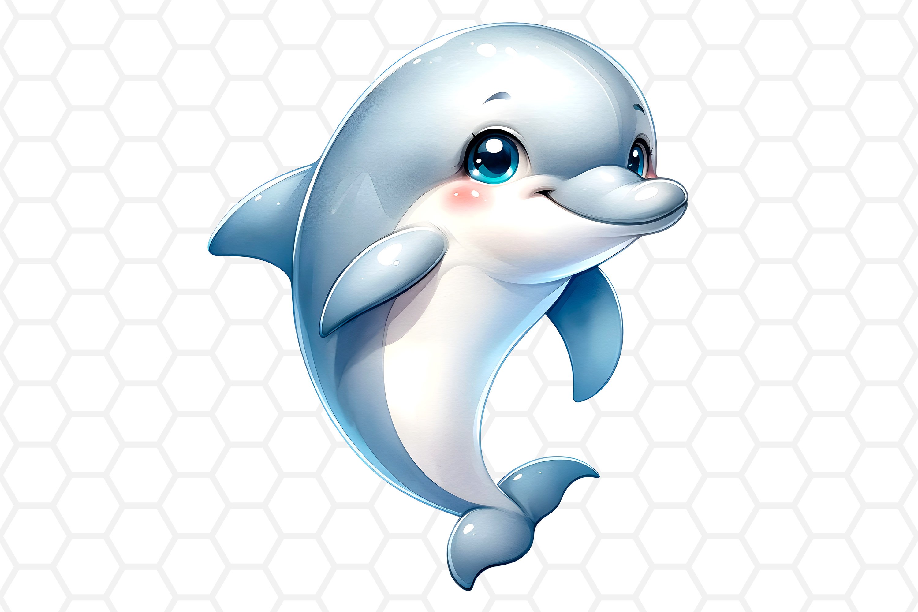 cute dolphin cliparts