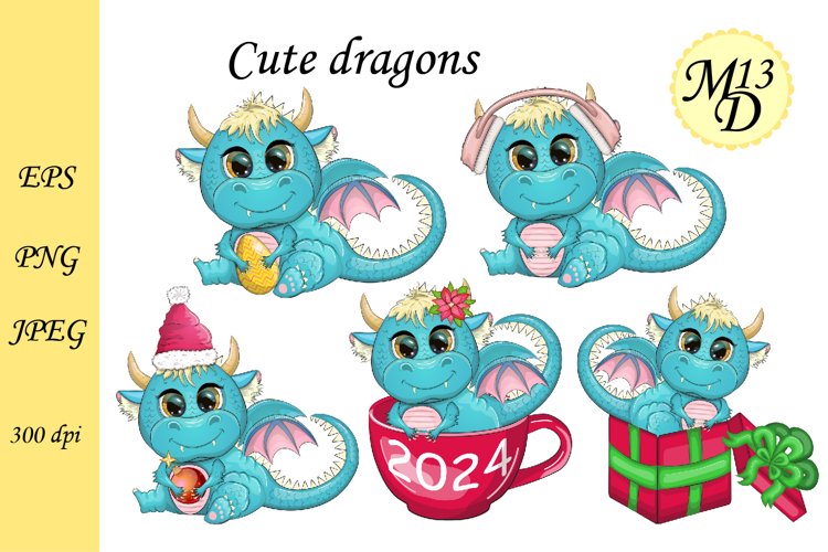 cute dragon clipart 2024