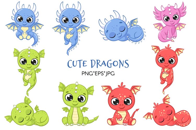 cute dragon clipart