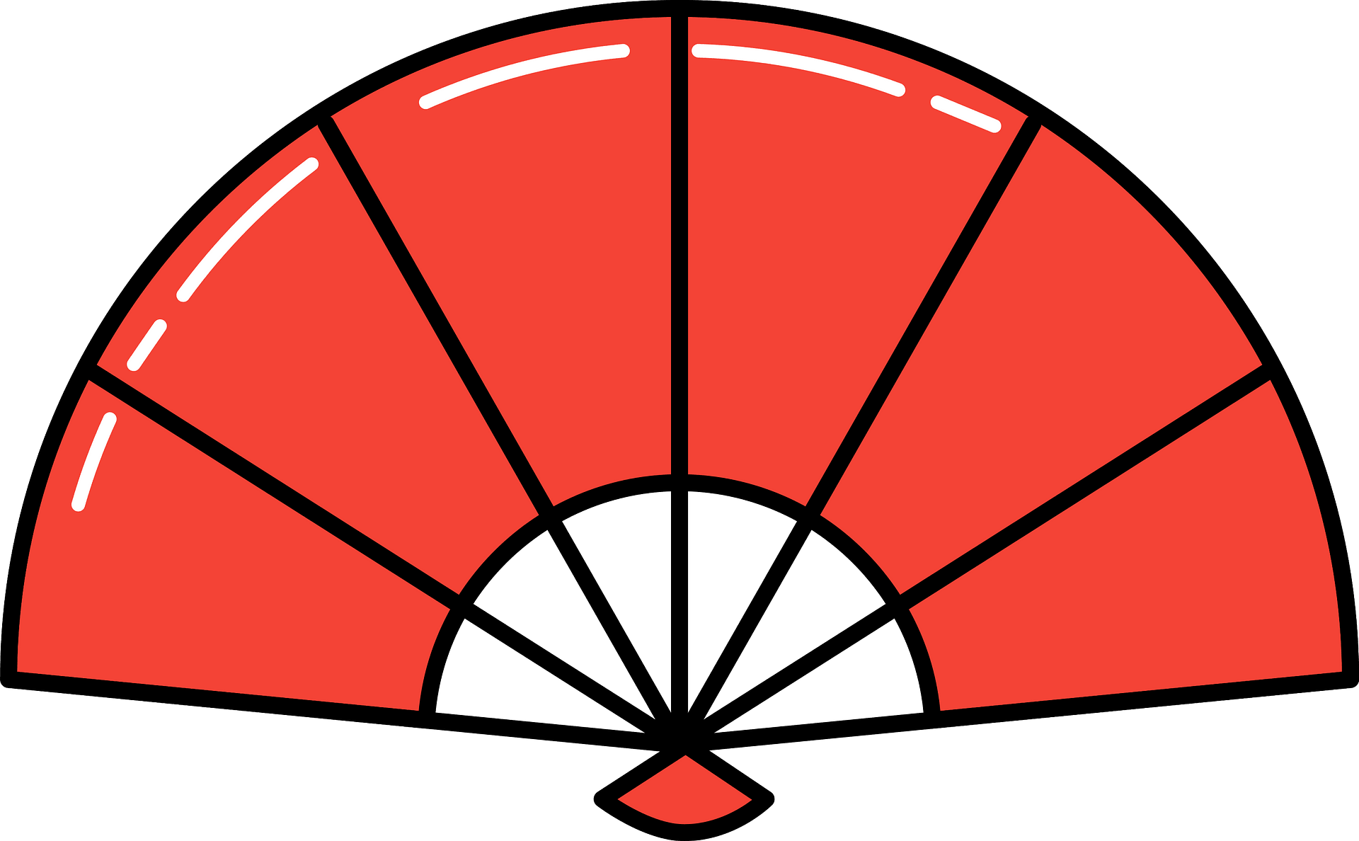 cute fan cliparts
