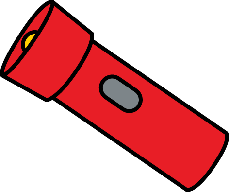 cute flashlight cliparts