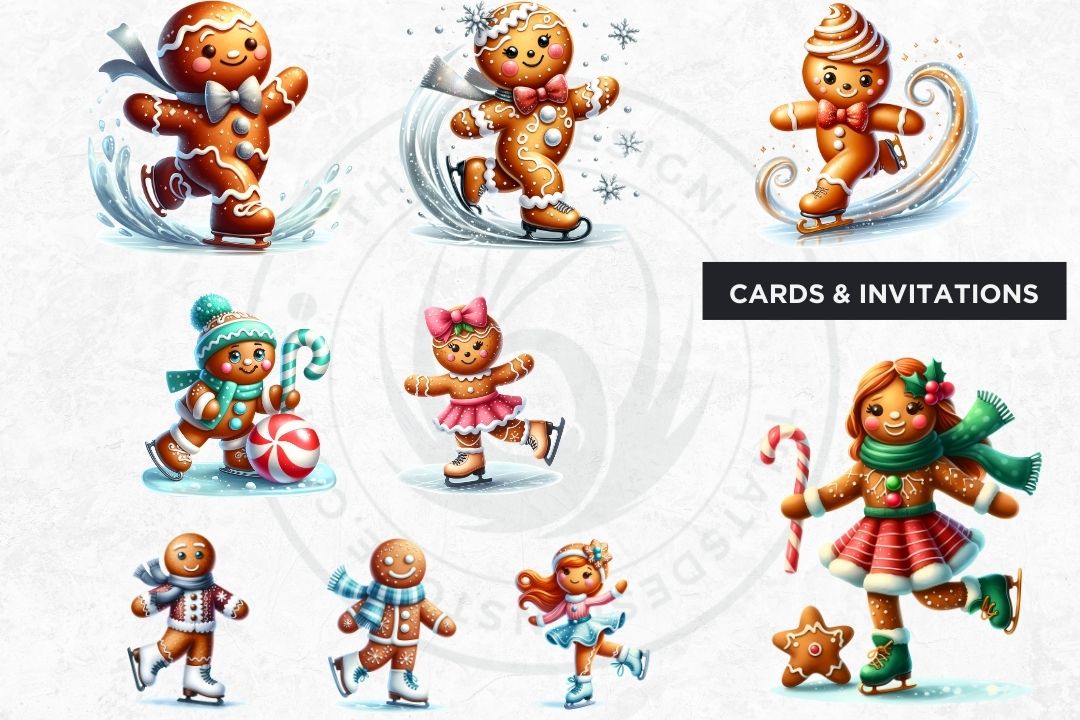 cute gingerbread cliparts 2024
