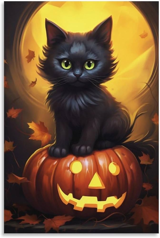 cute halloween cat