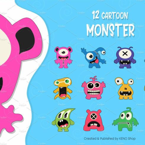 cute monster clipart 2024