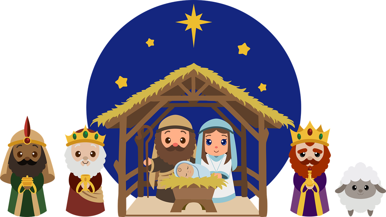 cute nativity cliparts 2024