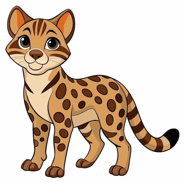 cute ocelot cliparts