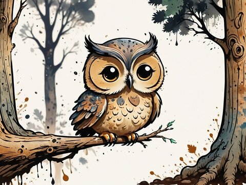 cute owl cartoon pictures