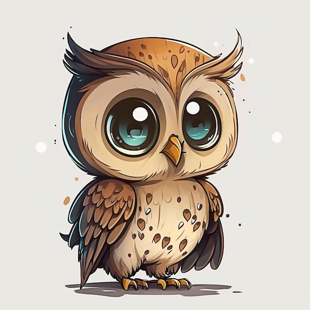 cute owls cartoon