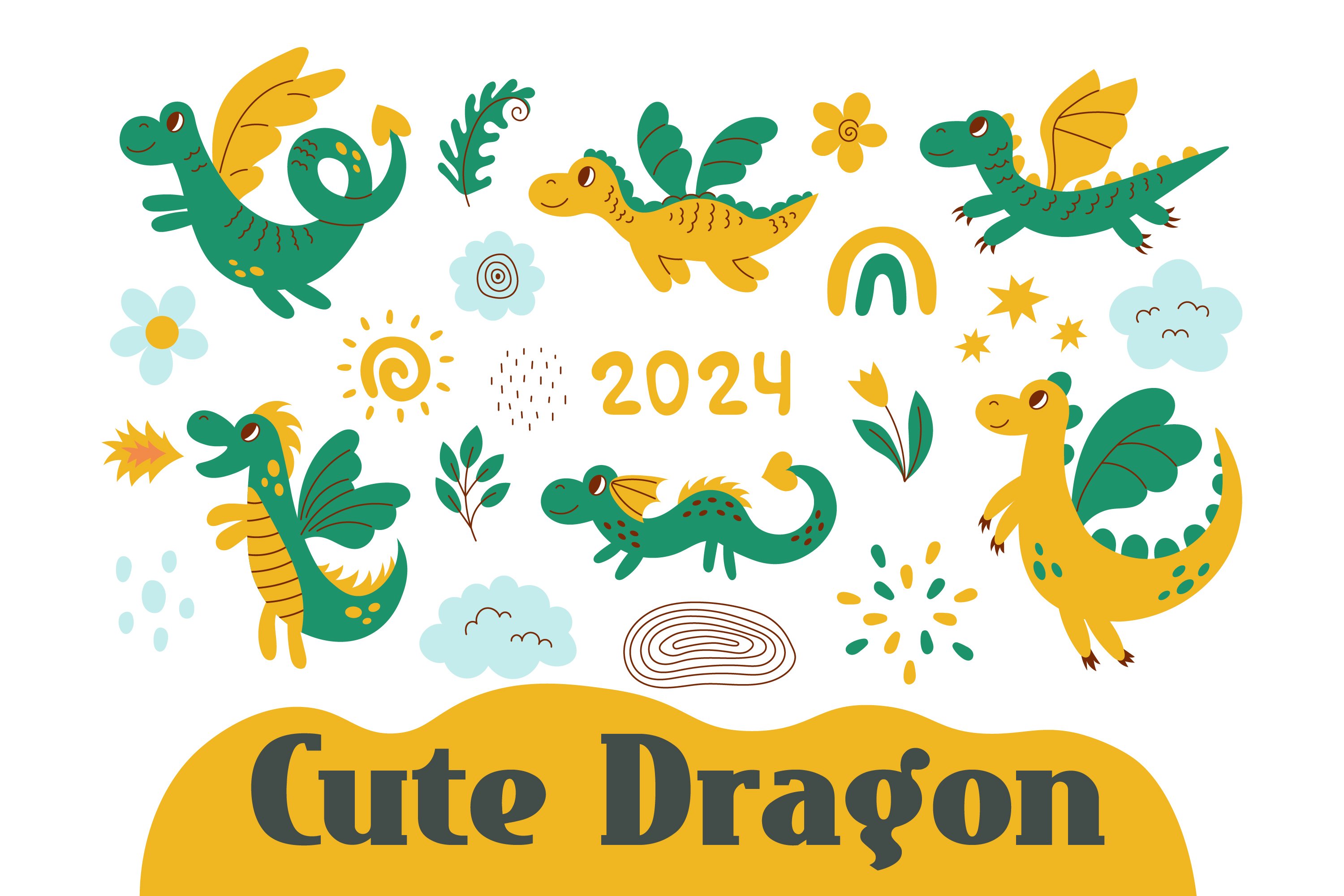 cute pattern cliparts 2024