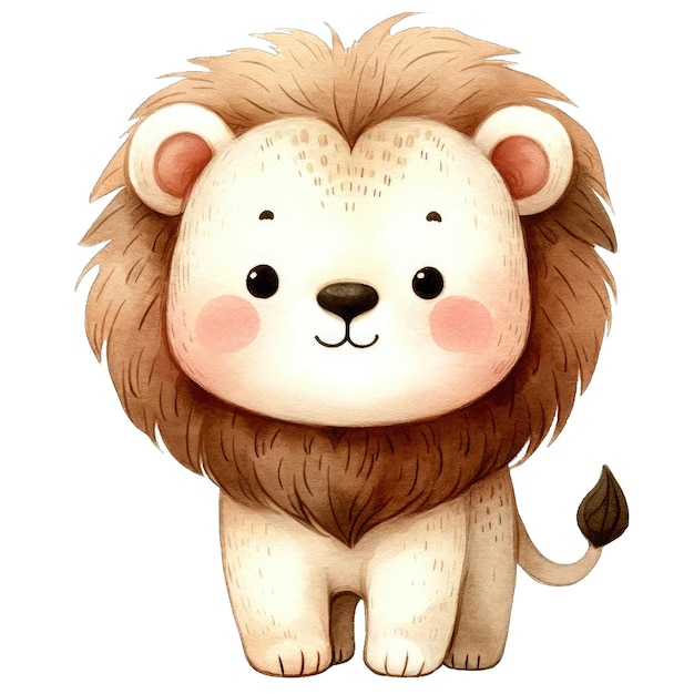cute pics of lions clipart