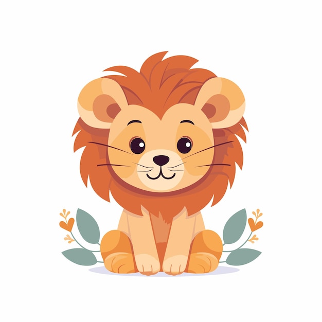 cute pics of lions clipart